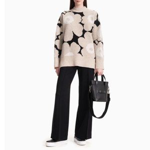 MARIMEKKO Onnekas Unikko Wool Sweater Natural